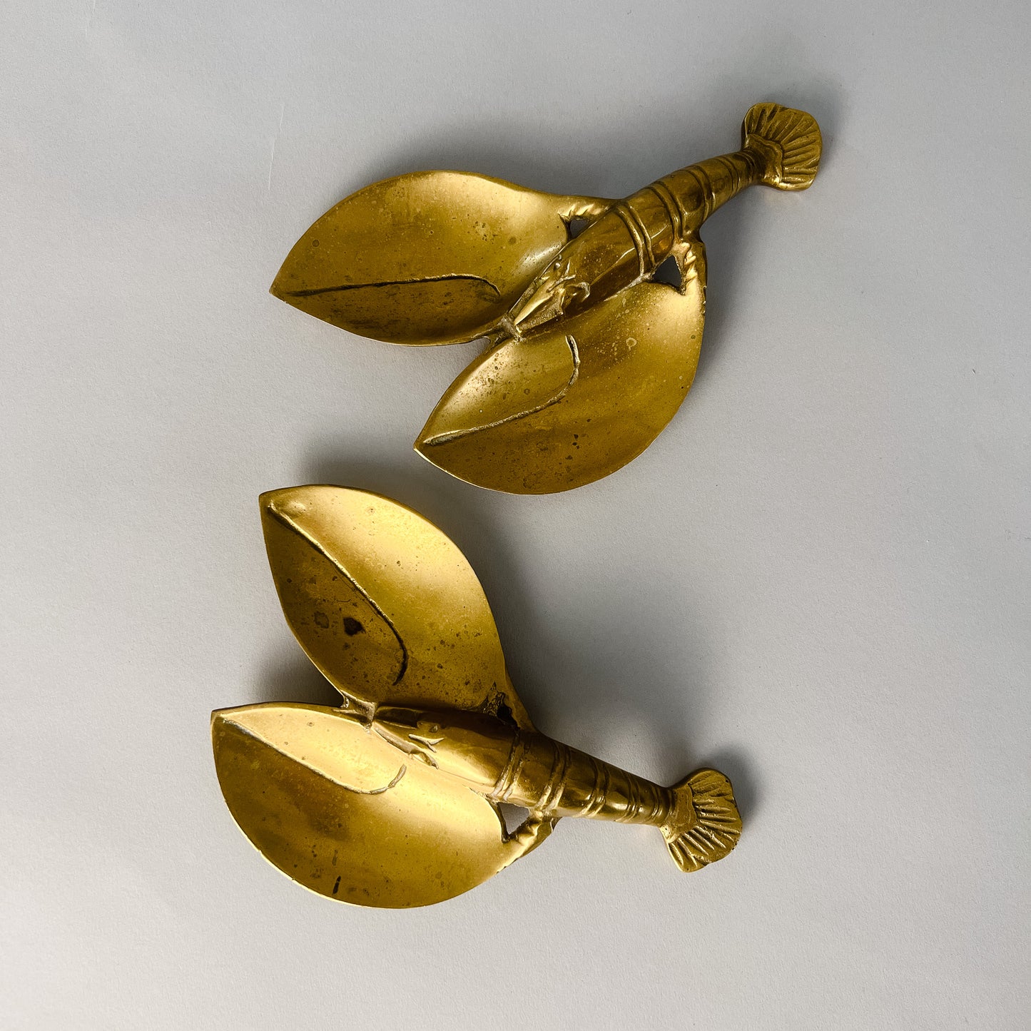 brass lobster dish