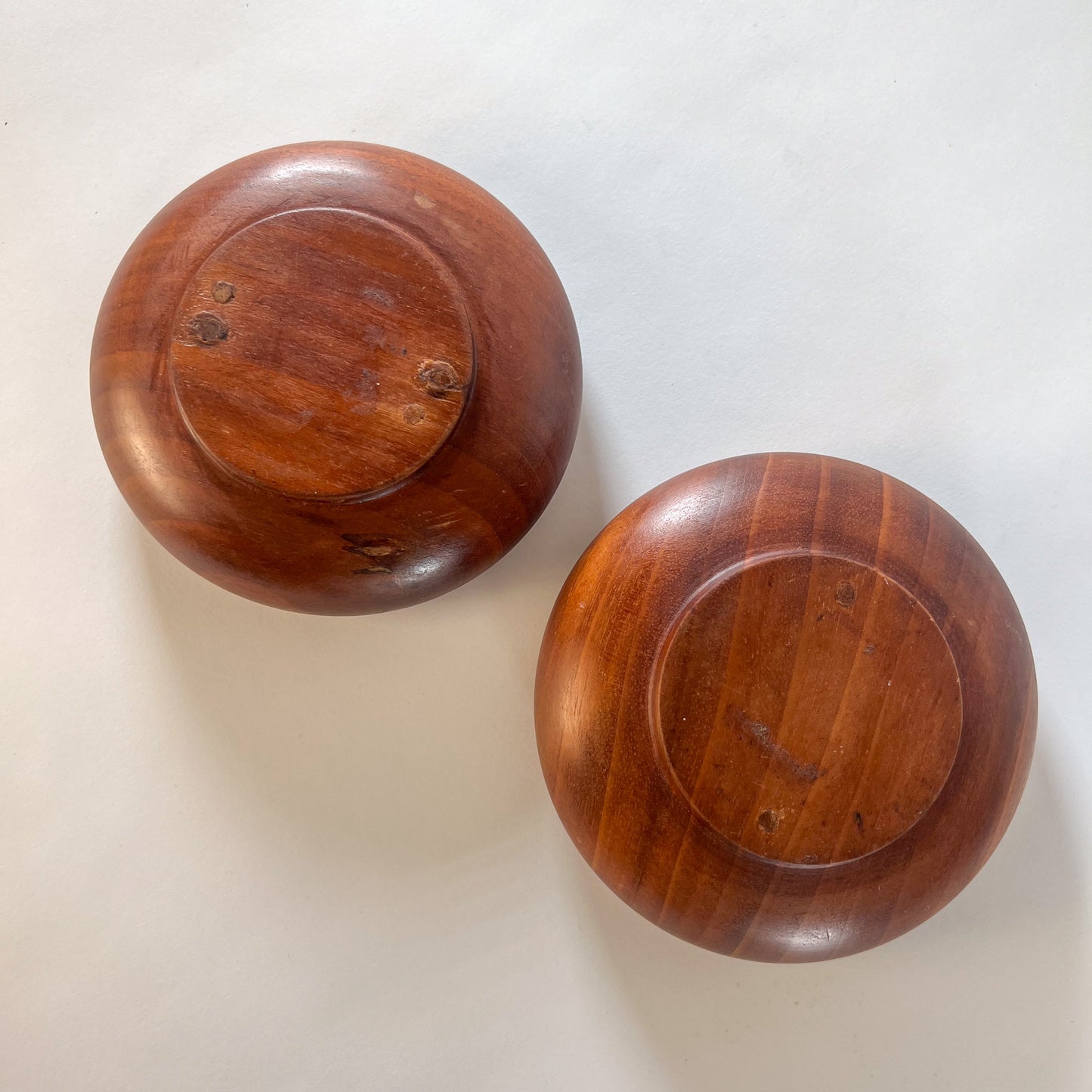 pair wood bowls