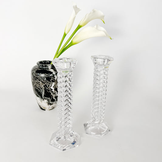 Towle Austrian crystal candle holders