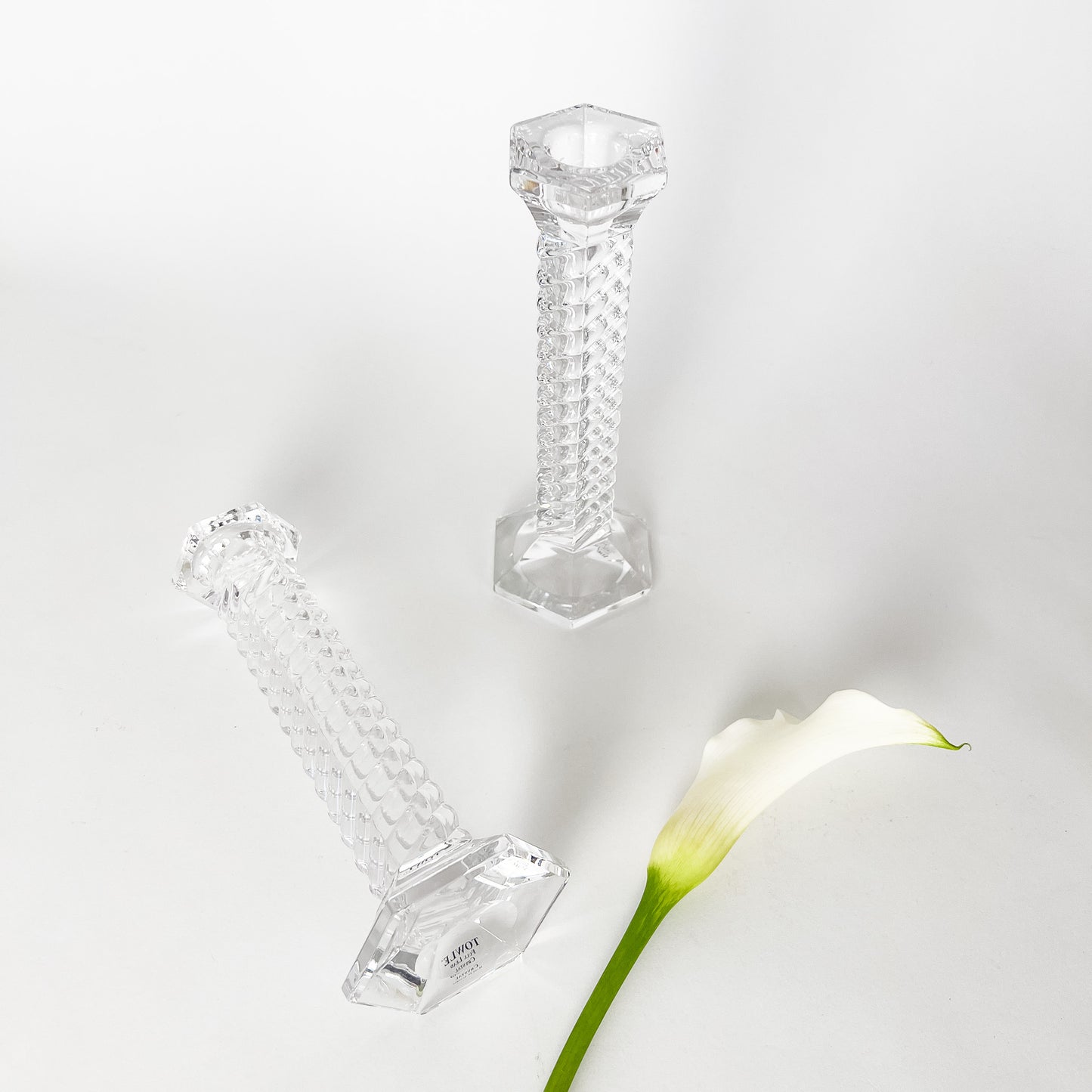 Towle Austrian crystal candle holders