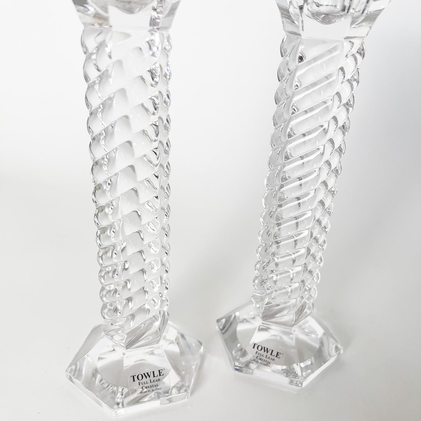 Towle Austrian crystal candle holders