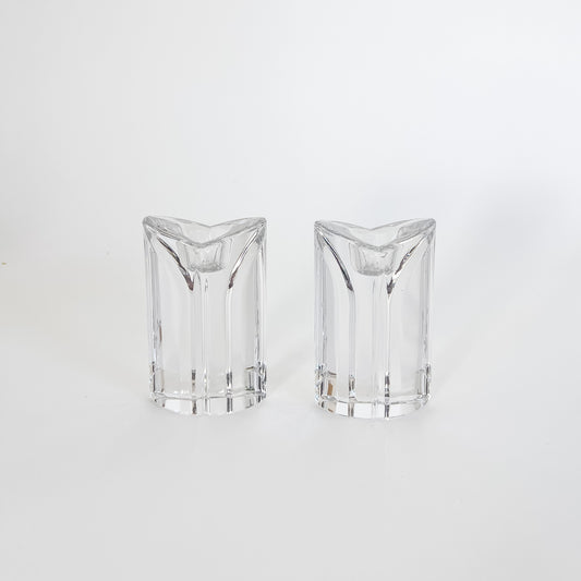 small Towle crystal candle holders