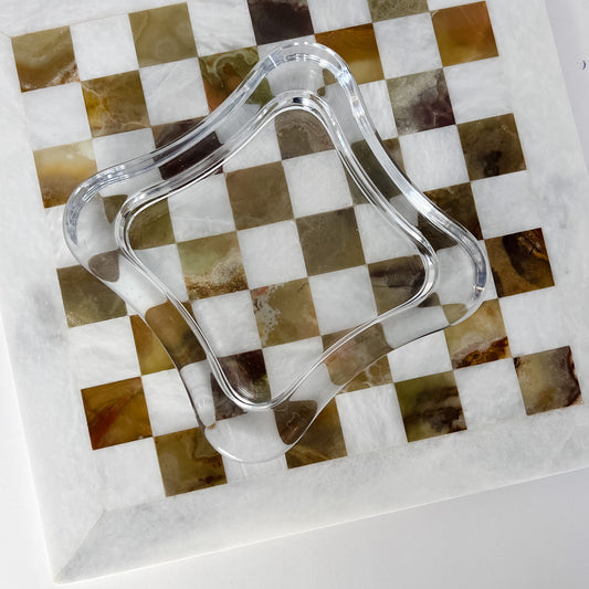 Dansk crystal trinket tray