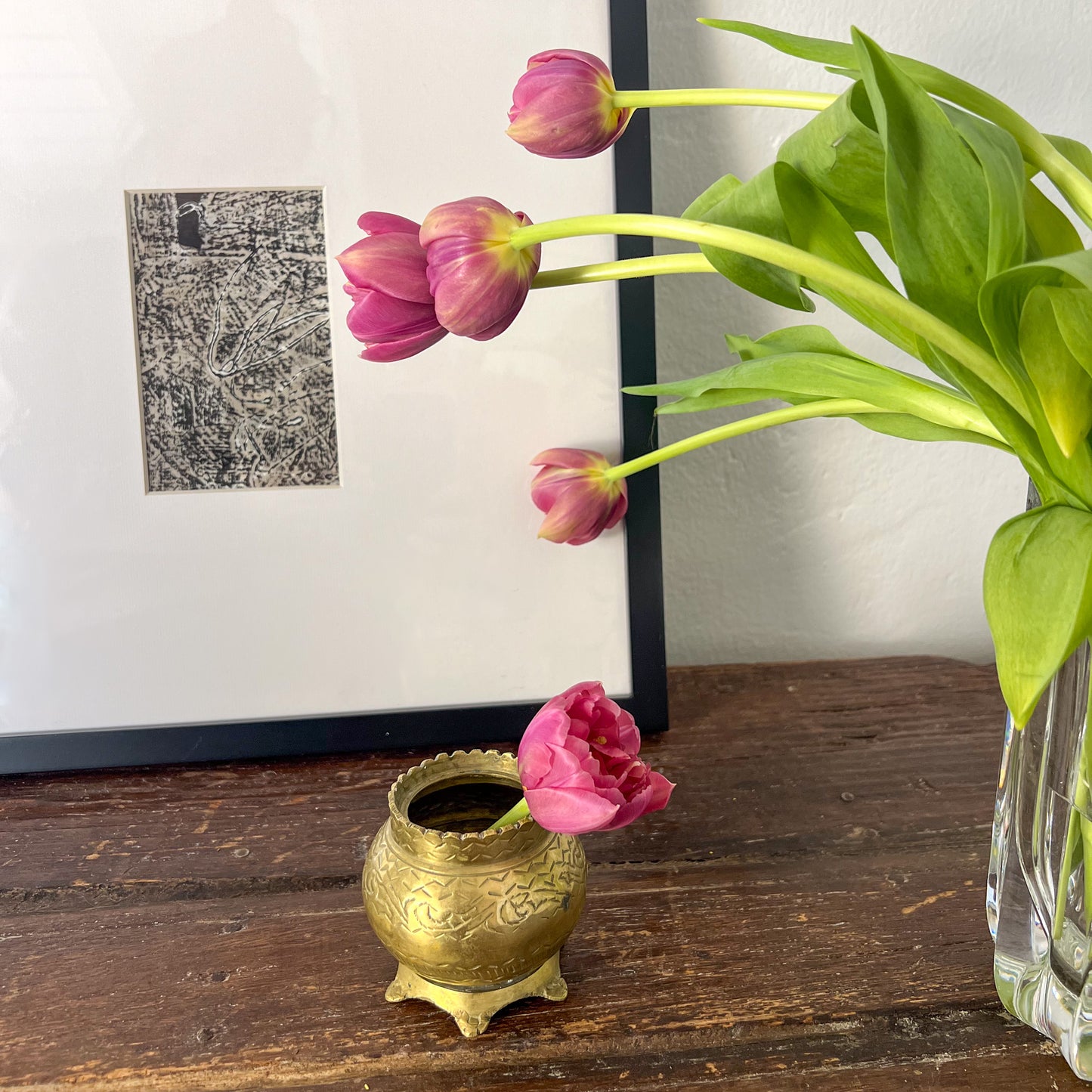 small brass vase