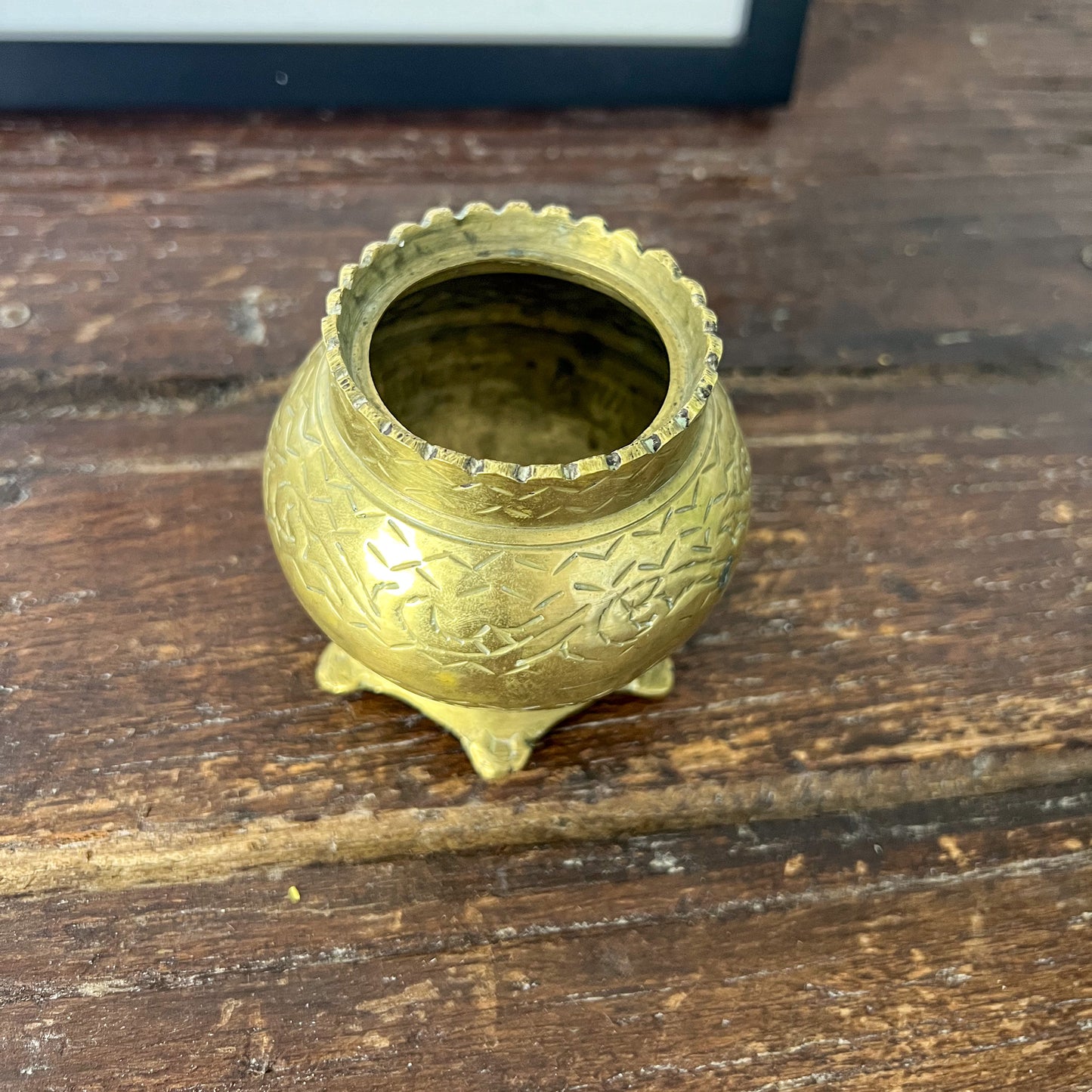 small brass vase