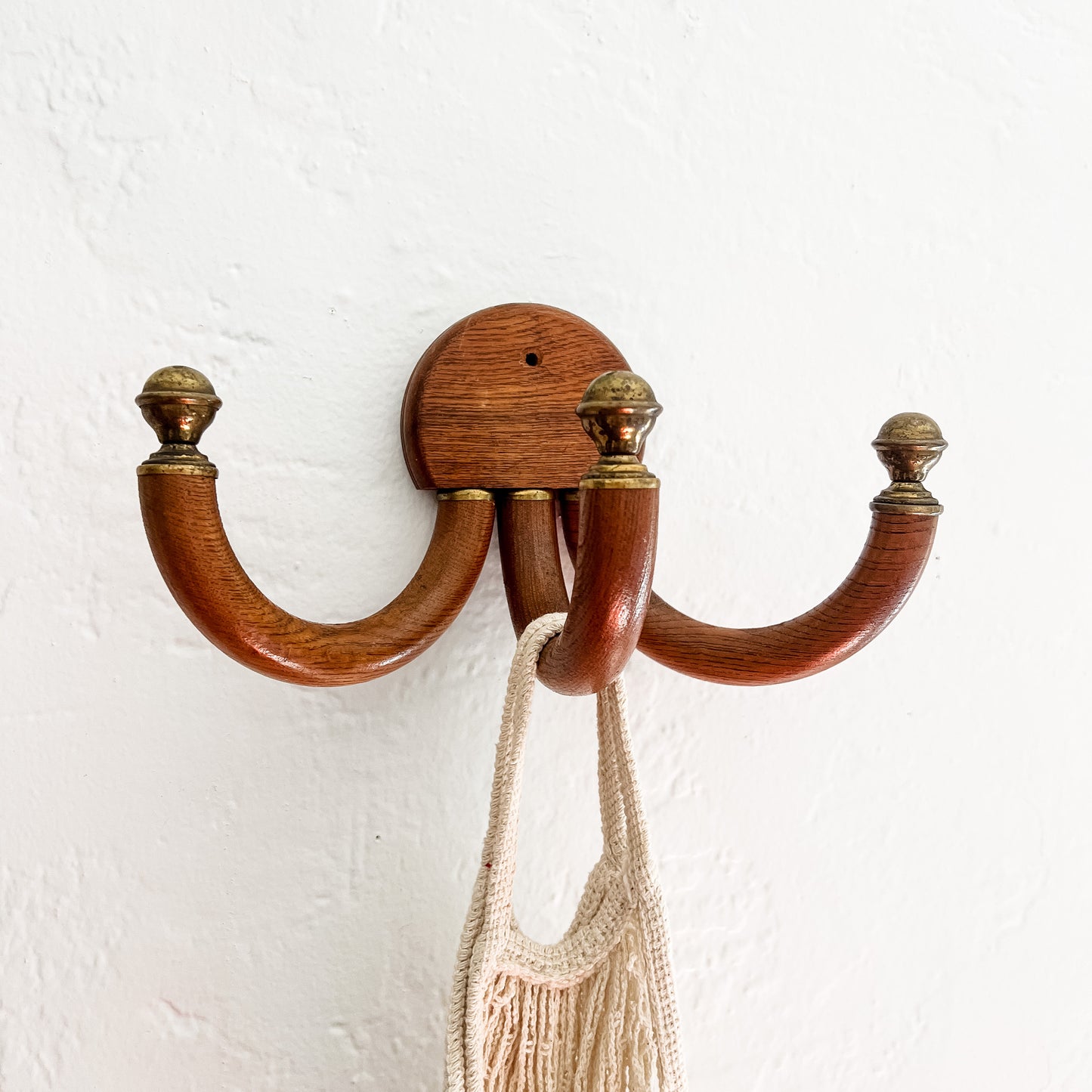 bentwood oak coat rack