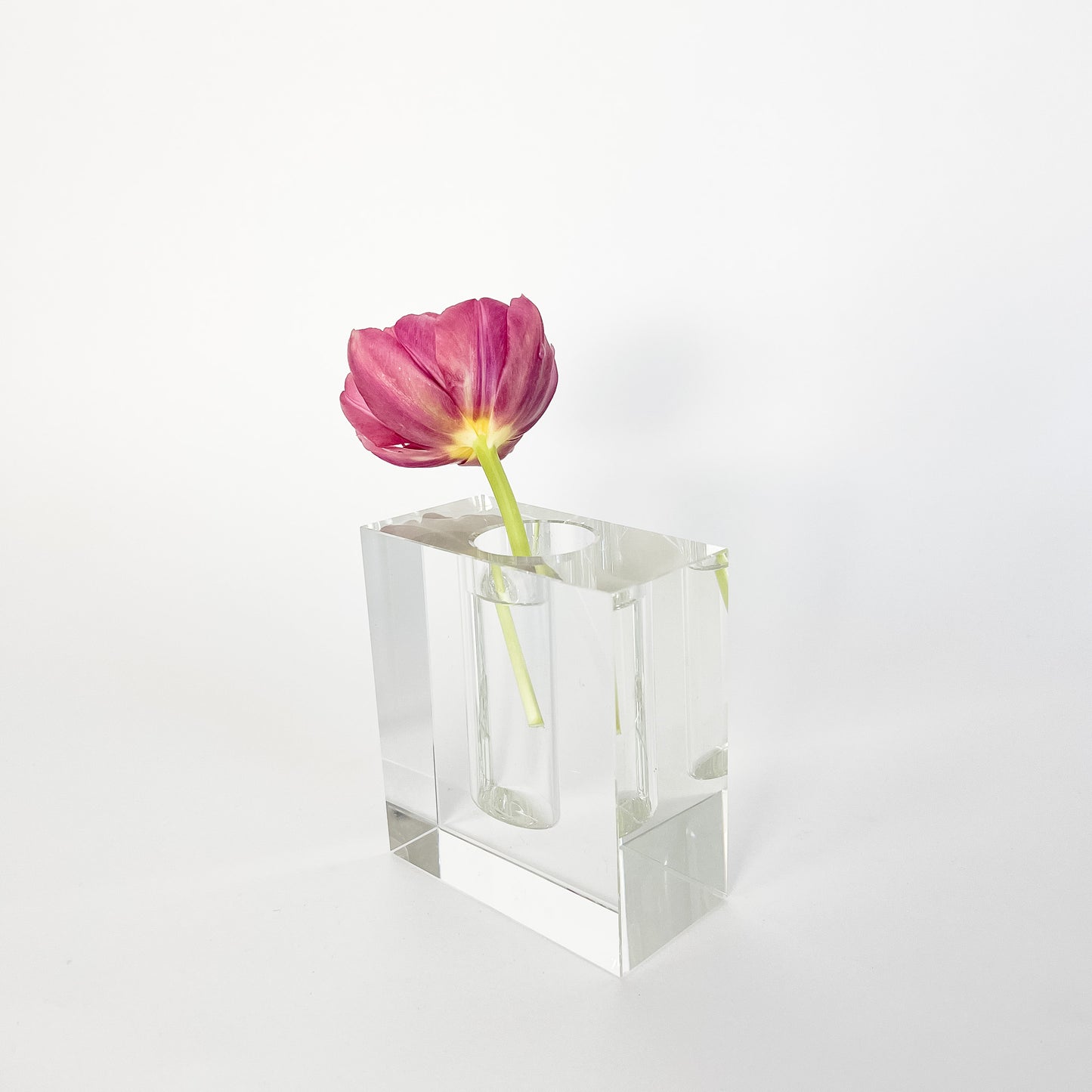 glass cube vase