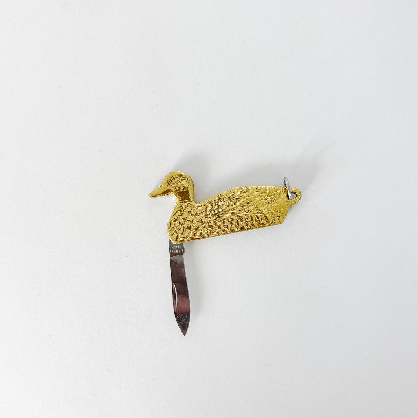 brass duck pocket knife