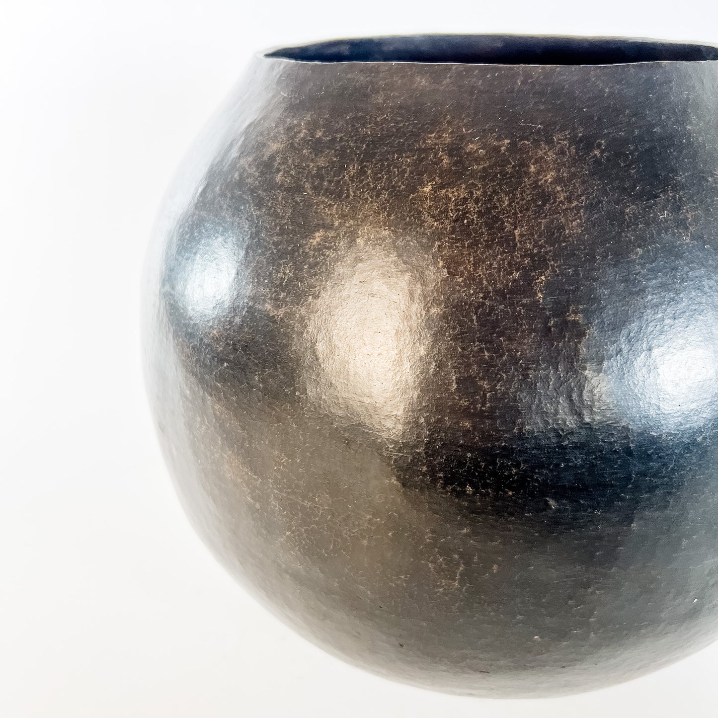 black terracotta vessel