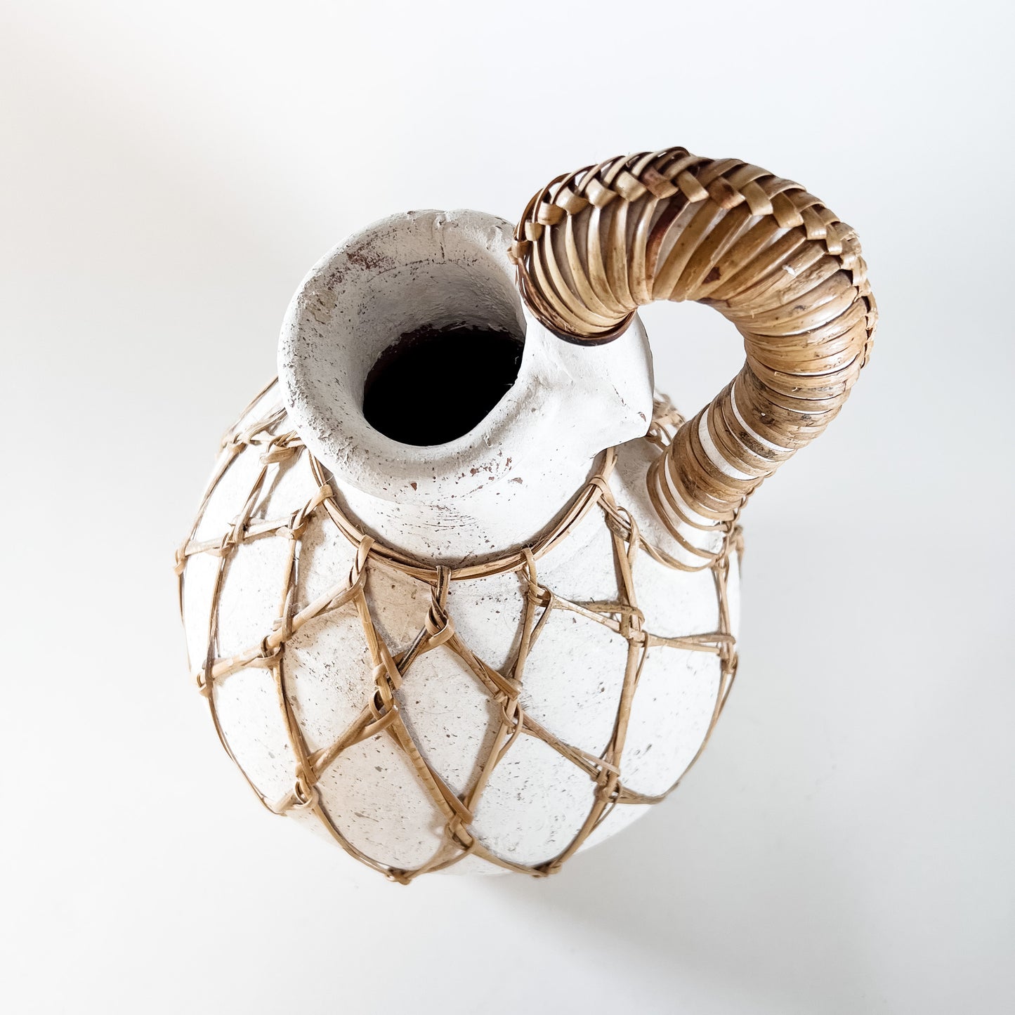 terracotta + rattan wrap vessel