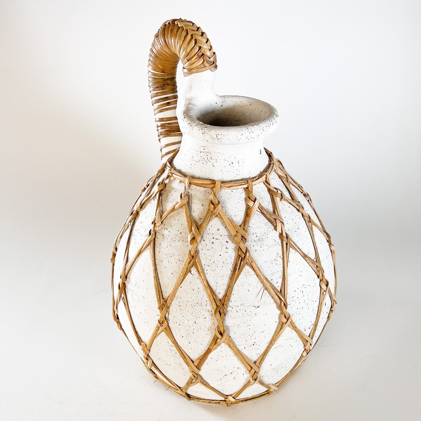 terracotta + rattan wrap vessel